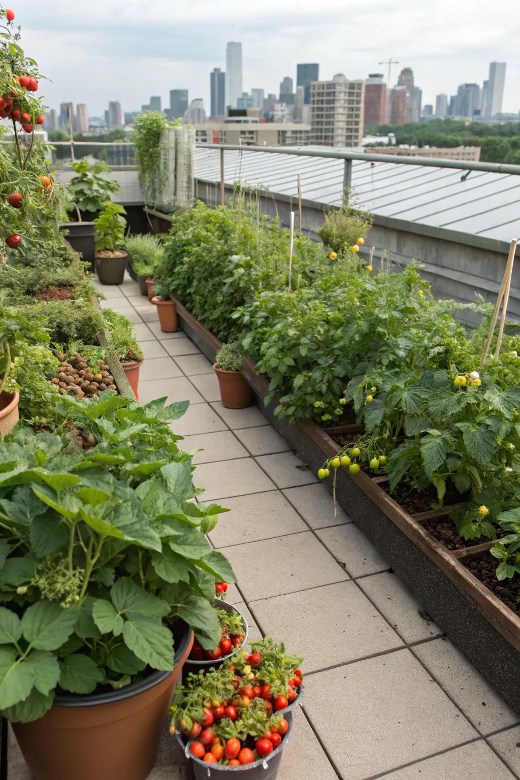 An edible garden offers fresh produce right at your doorstep.