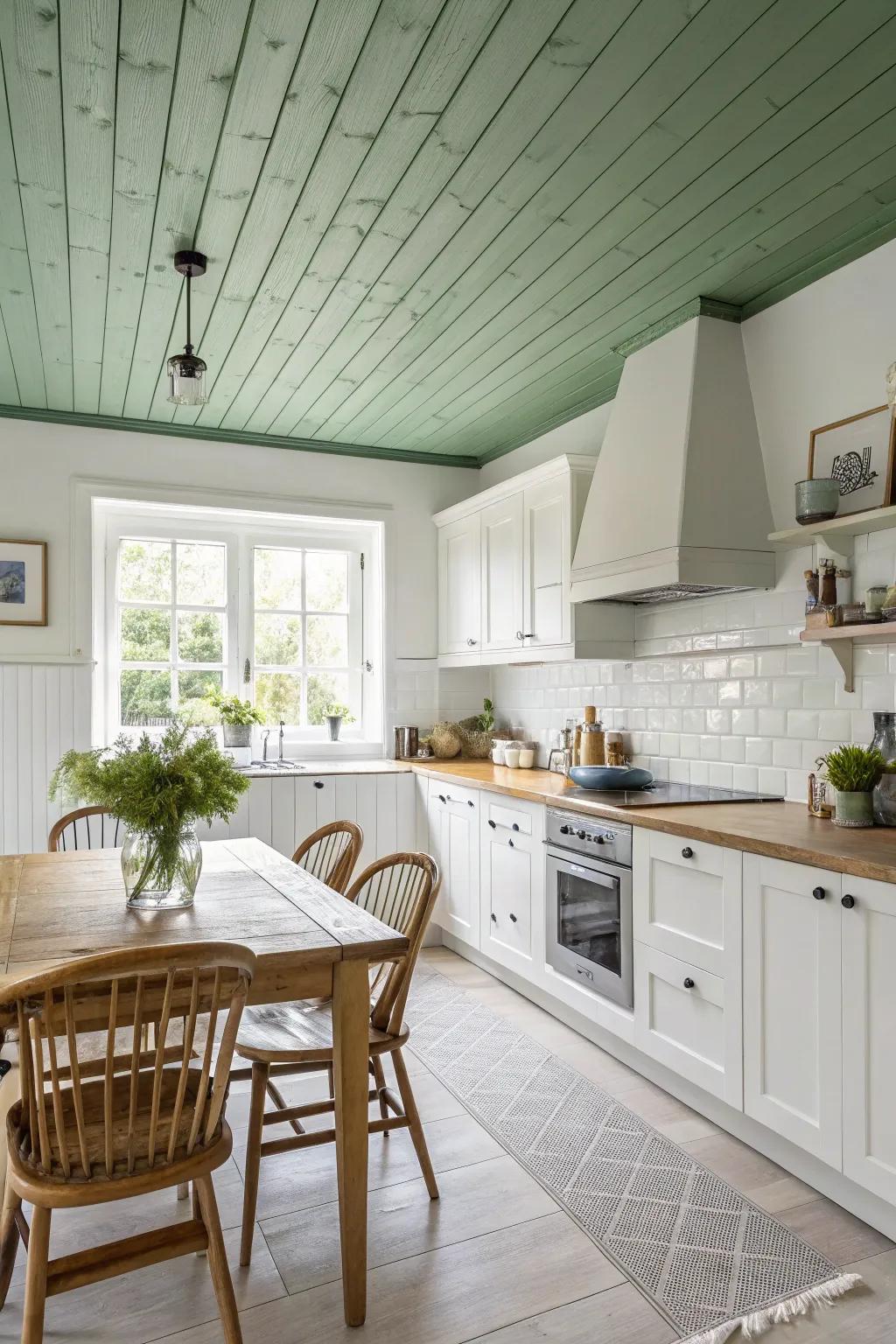 A verdant topside incorporates a unique, calming touch.