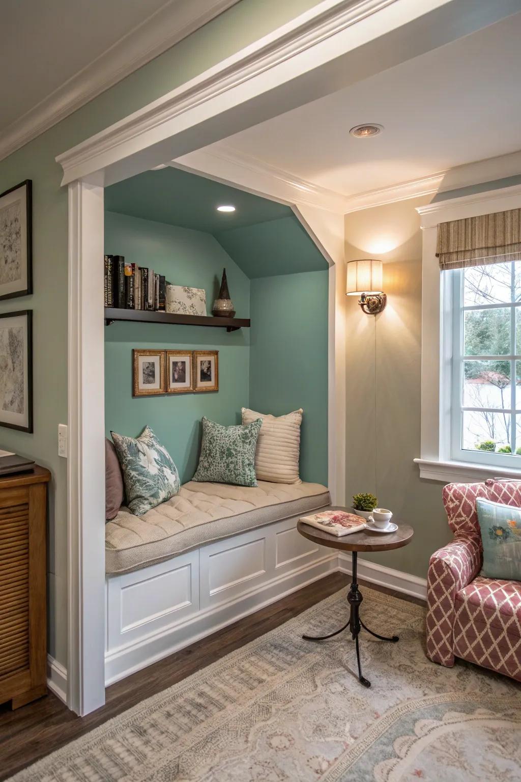 Alcoves provide personal and snug areas.