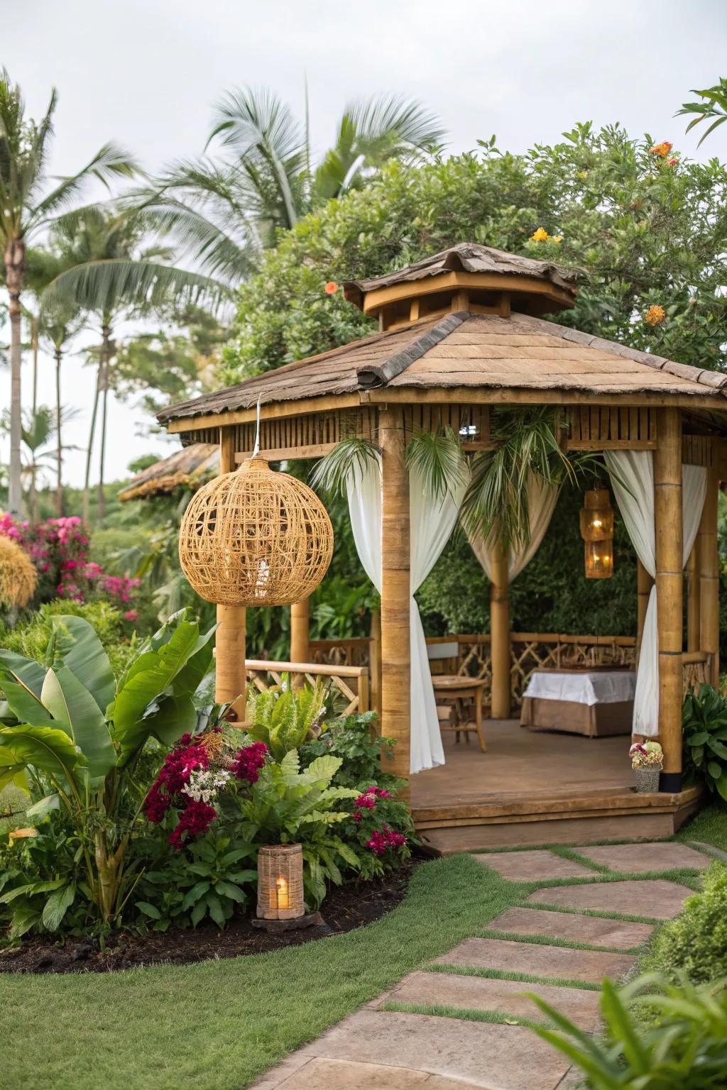 Craft an exotic paradise in your backyard.
