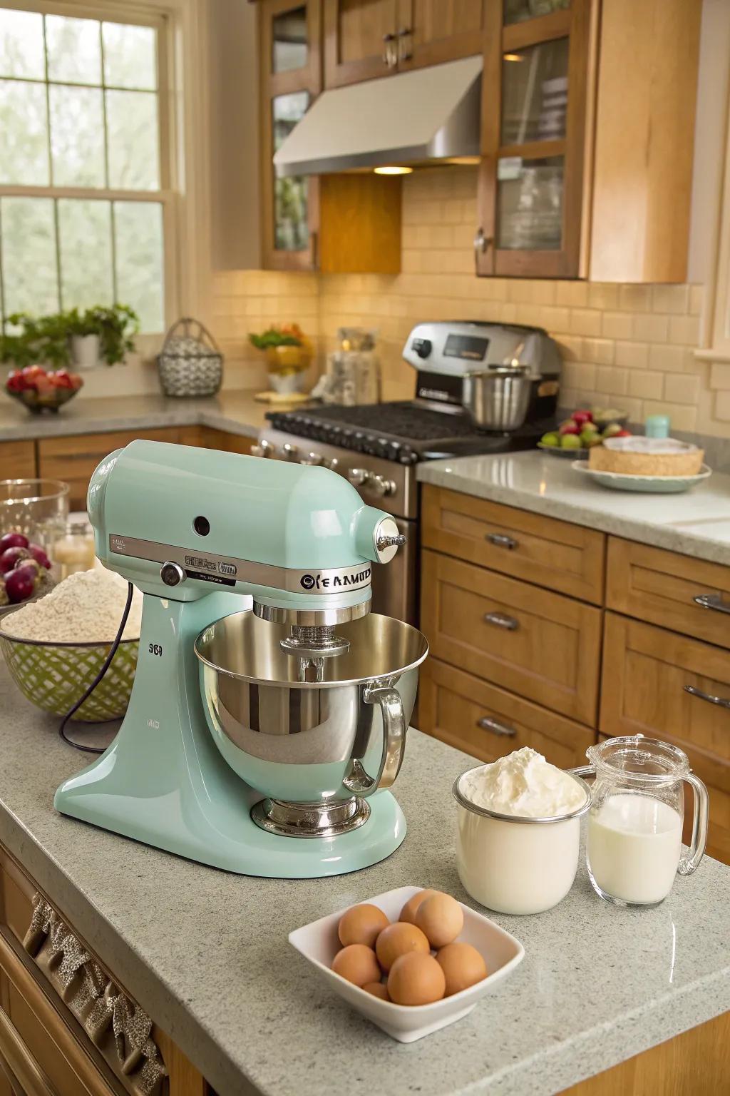 Color harmony: A mixer that complements your kitchen's palette