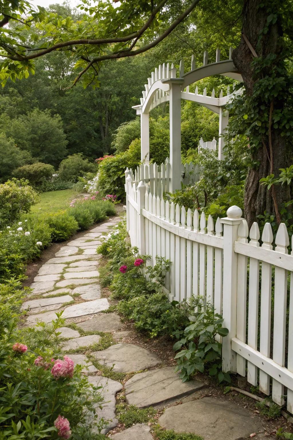 Ridged rail fences bring a storybook charm to your outdoor areas.