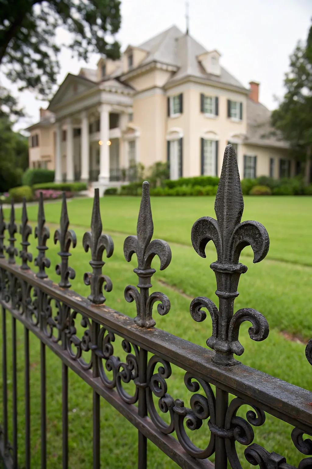 Fleur de Lis designs bring a royal elegance to your home.