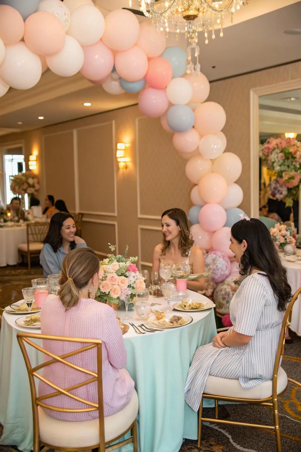 Circular seating arrangement promoting conversation and unity.