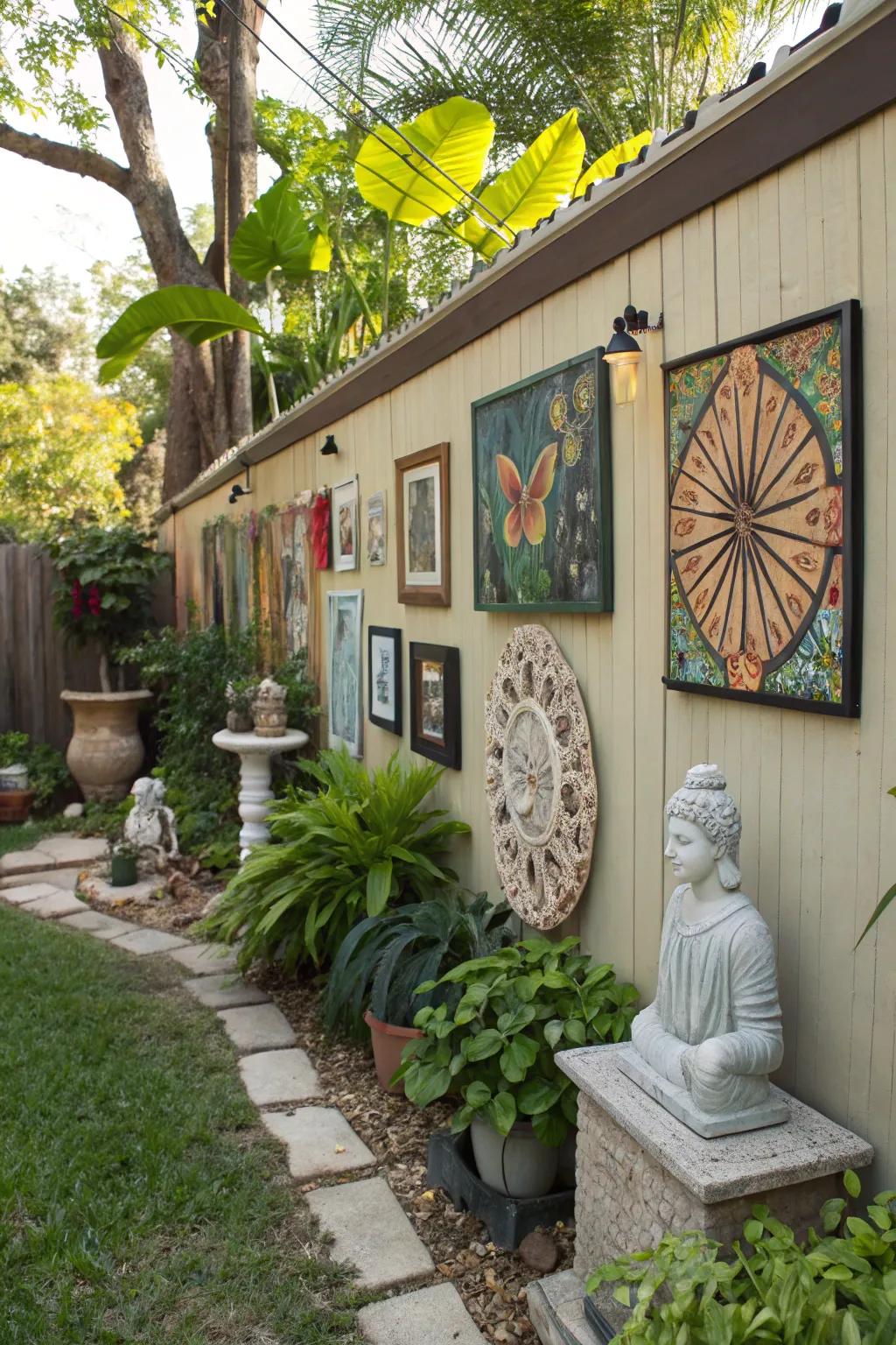 Creation walls articulate individual expression.