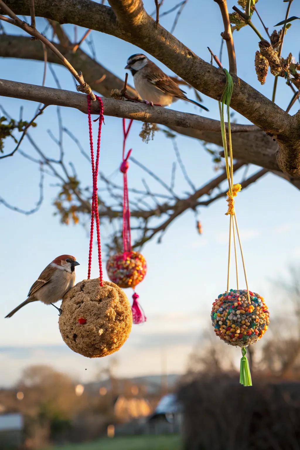 DIY bird seed ornaments that offer a unique and personal touch.