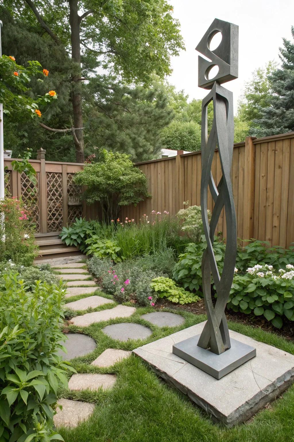 Figures bring artistry to your outdoor area.