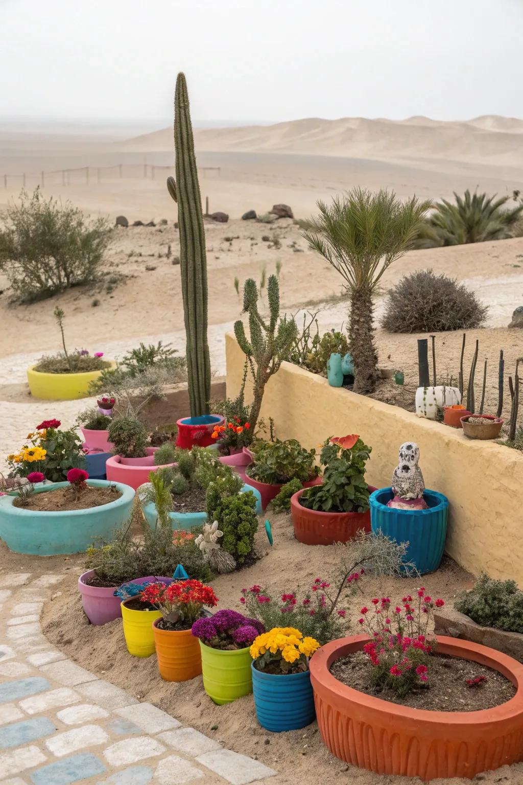 Add whimsical touches for personality and fun in your garden.