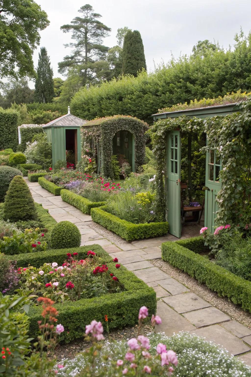 Garden chambers proffering divergent experiences.