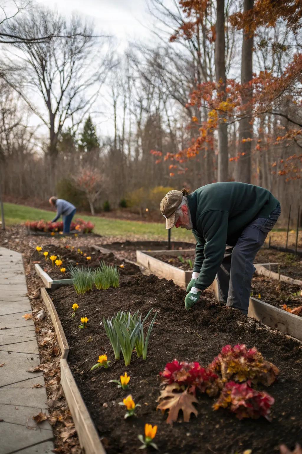 Prepare for spring with a fall bulb planting session.