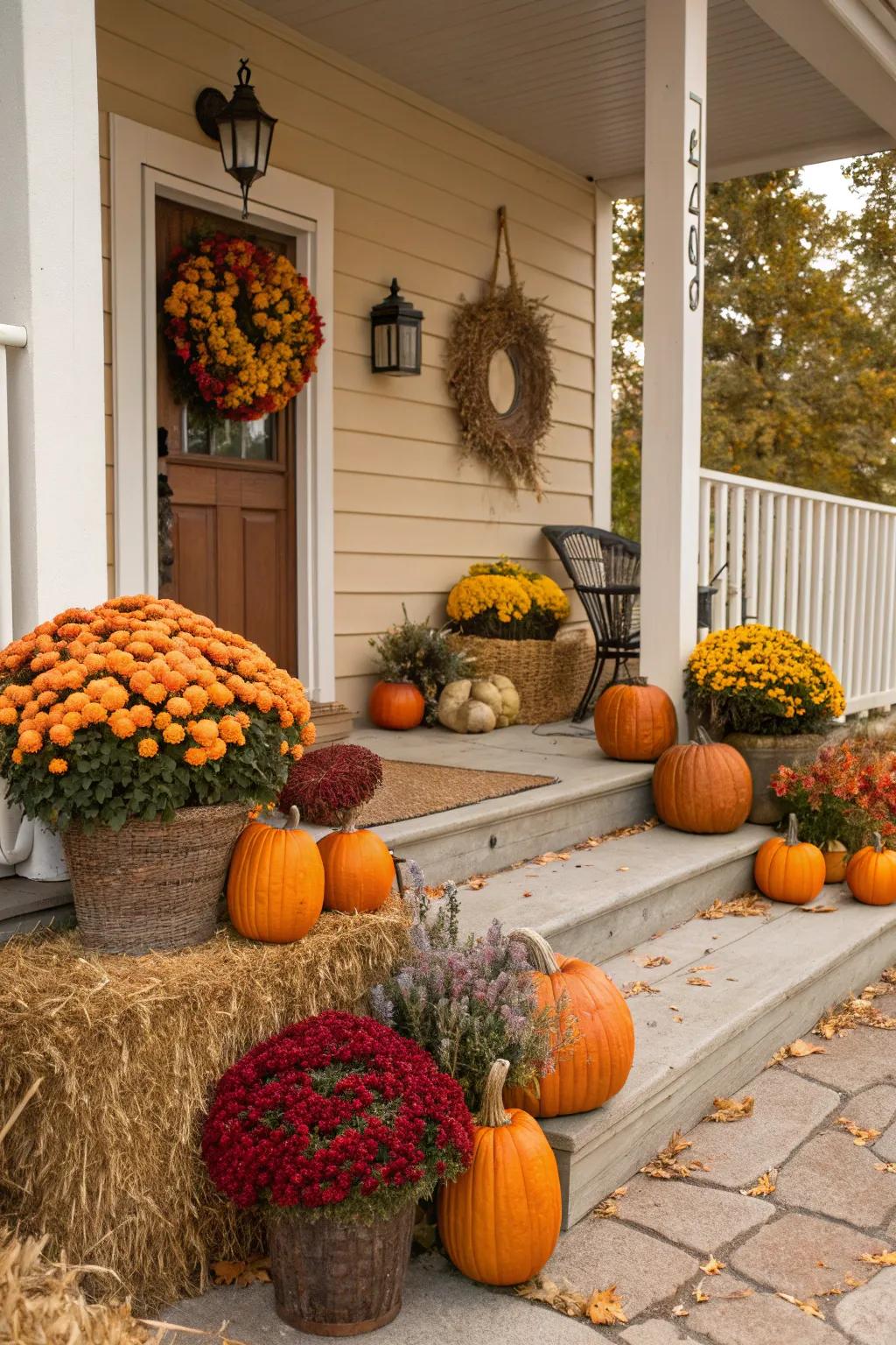 Gourd containers propose a creative and utilitarian twist to porch decorations.