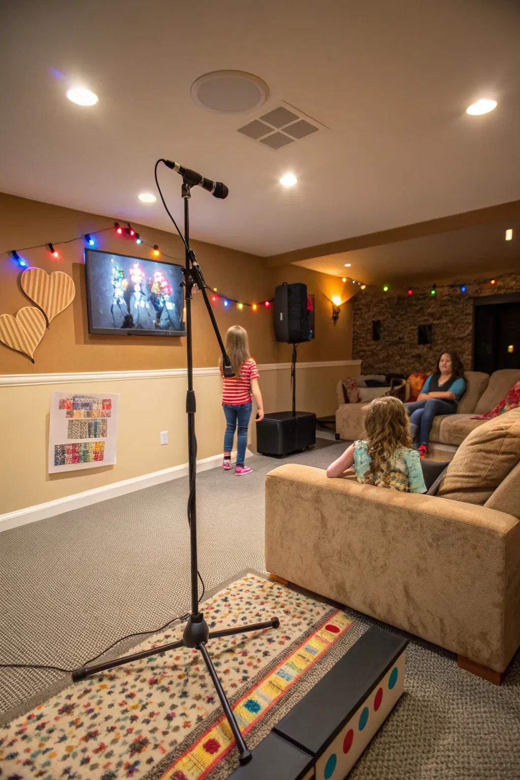 A stage designed for performances and joy.