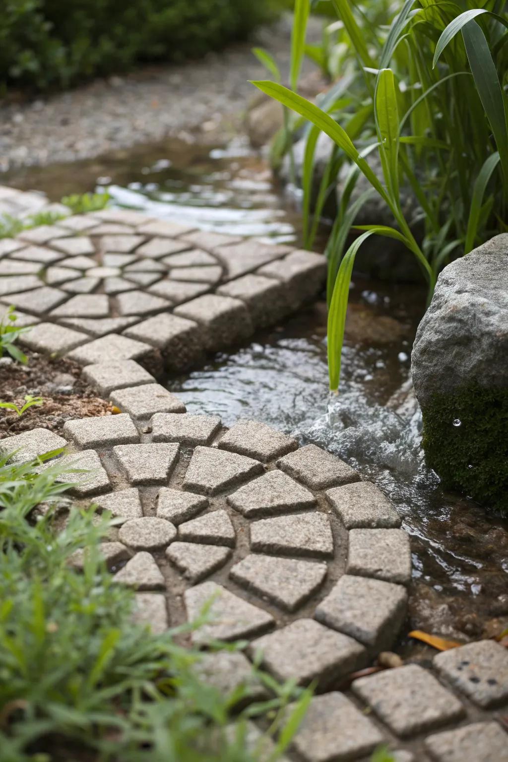 Sustainable elegance: Experience the beauty of permeable paving, where craftsmanship meets functionality.