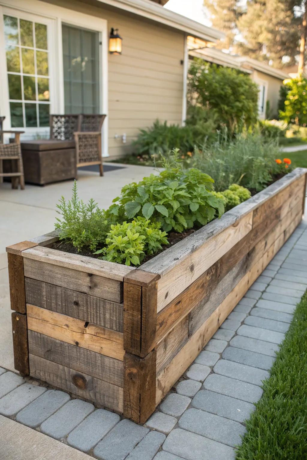 Craft Your Corner: Transform neglected spaces with a handmade raised garden bed.