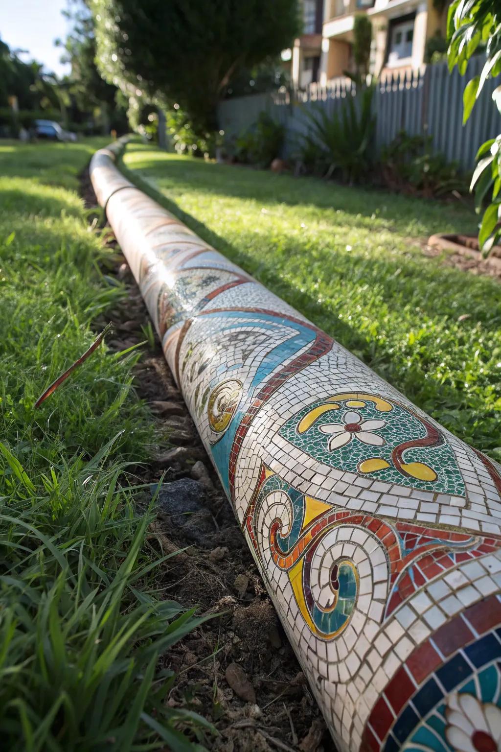 Transform your yard with a vibrant mosaic masterpiece.