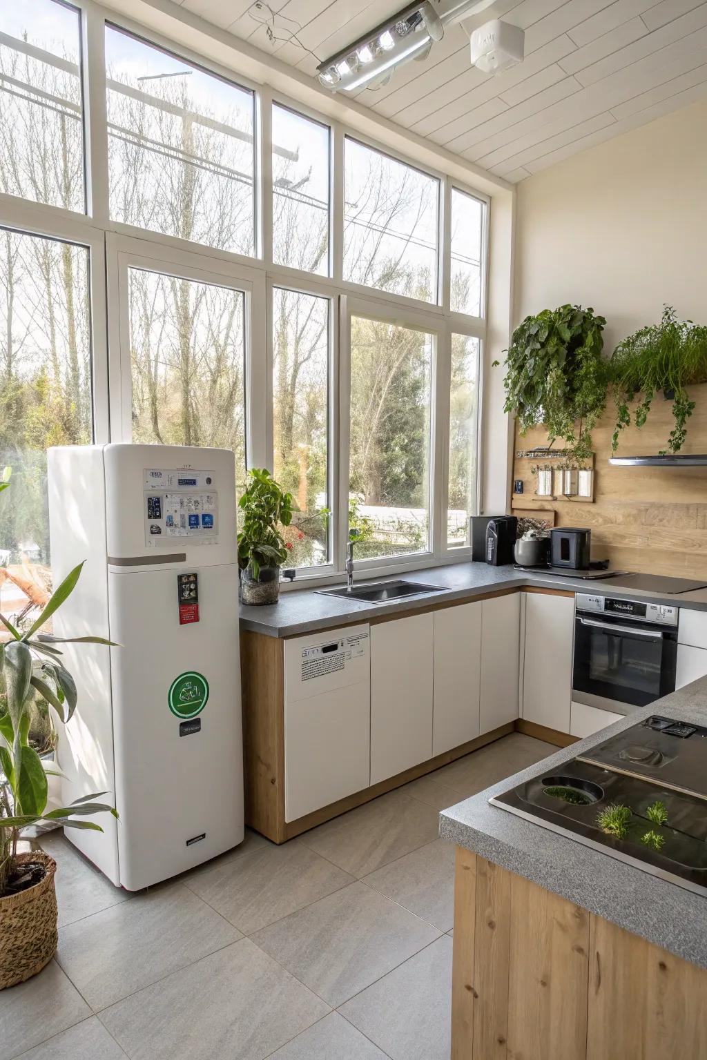 Eco-conscious elements combine style with responsibility.