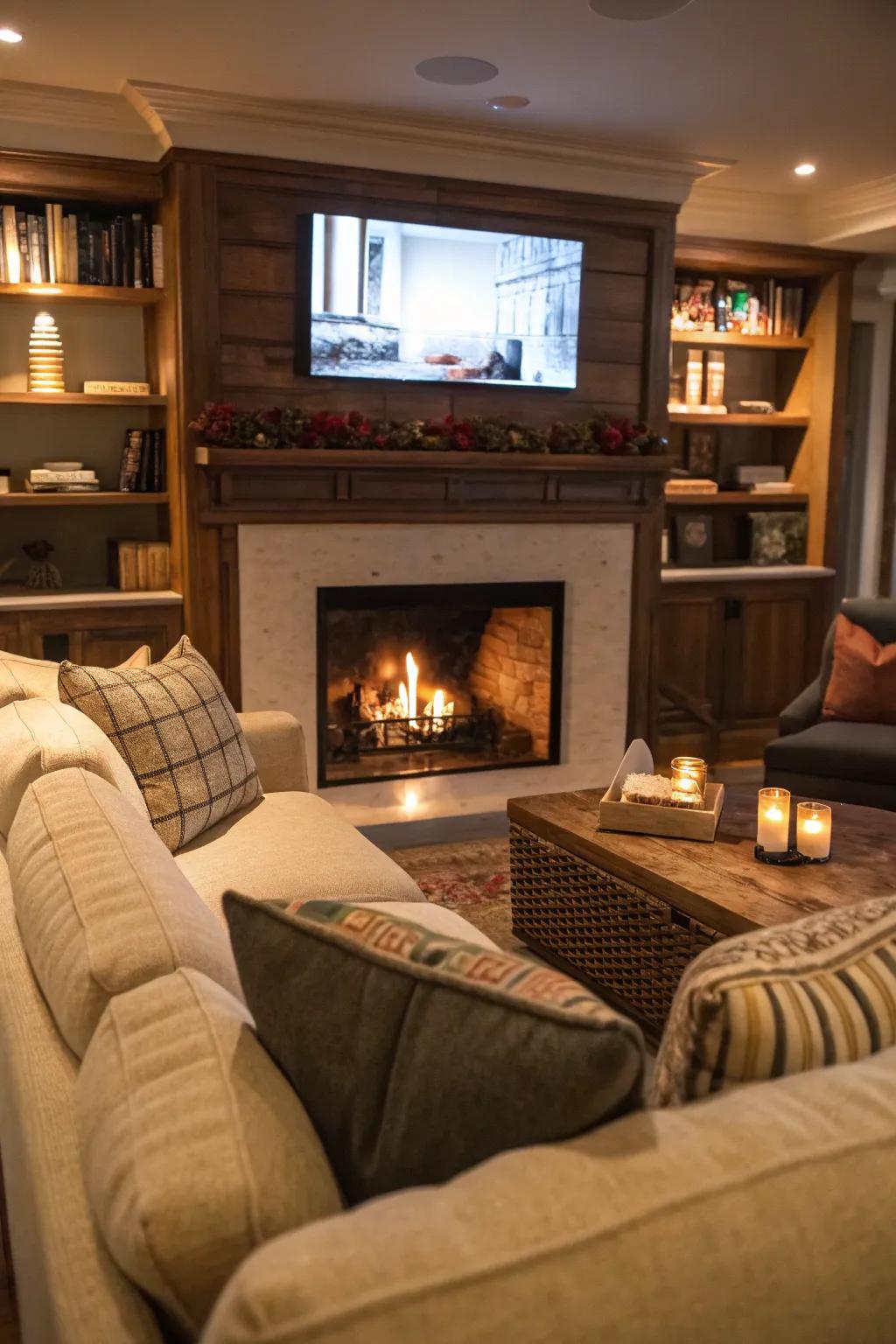 Cozy seating ensures everyone has the best view.