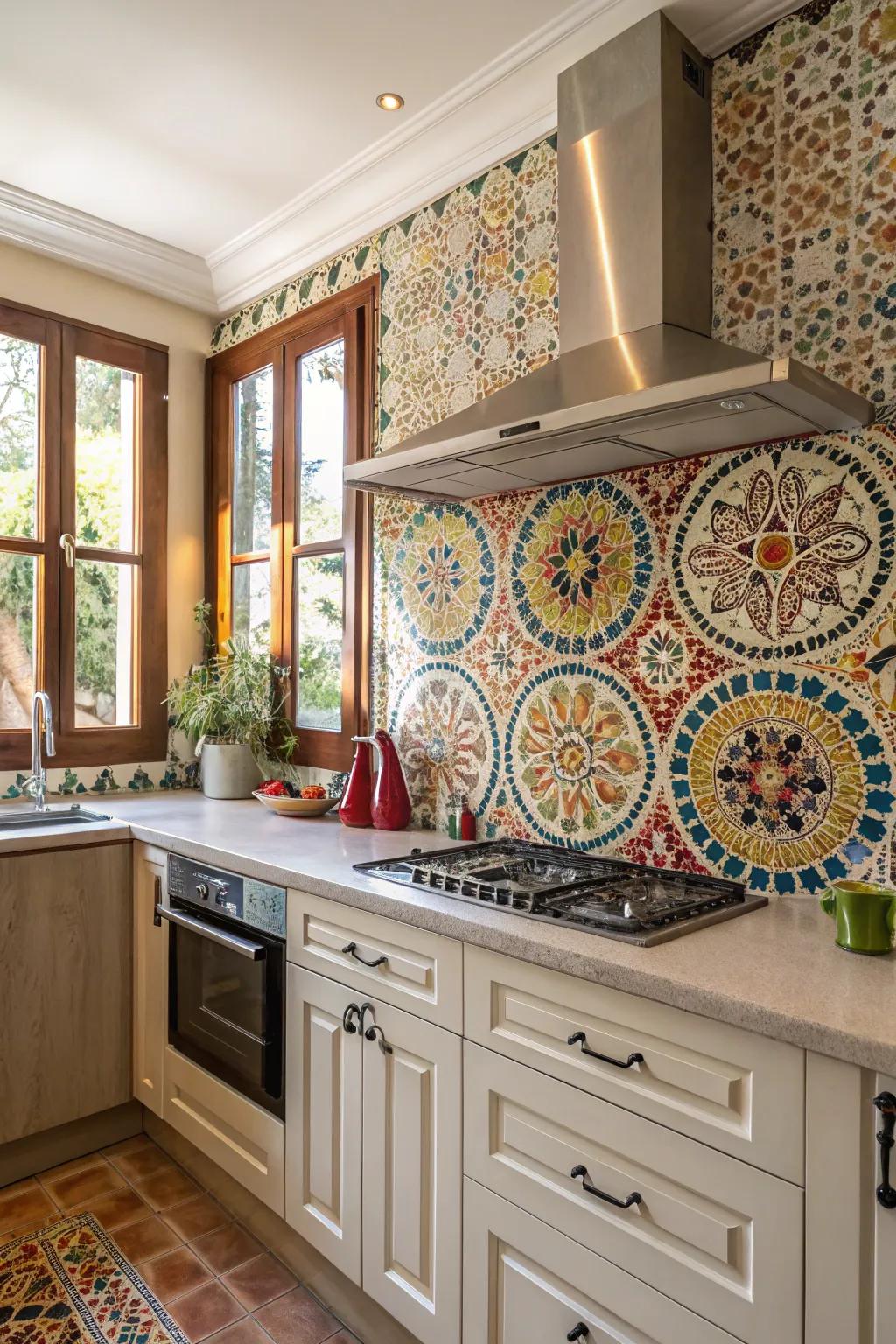 Cultural mosaics bring global flair to the kitchen.
