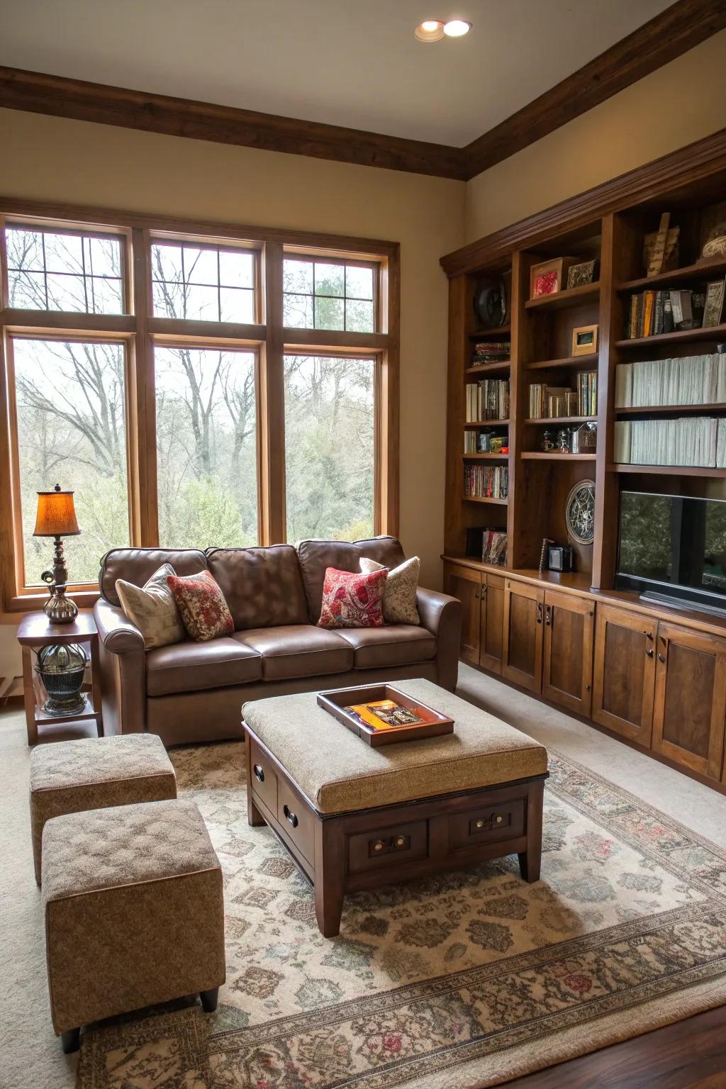 Multifunctional pieces enhance the practicality of small spaces.