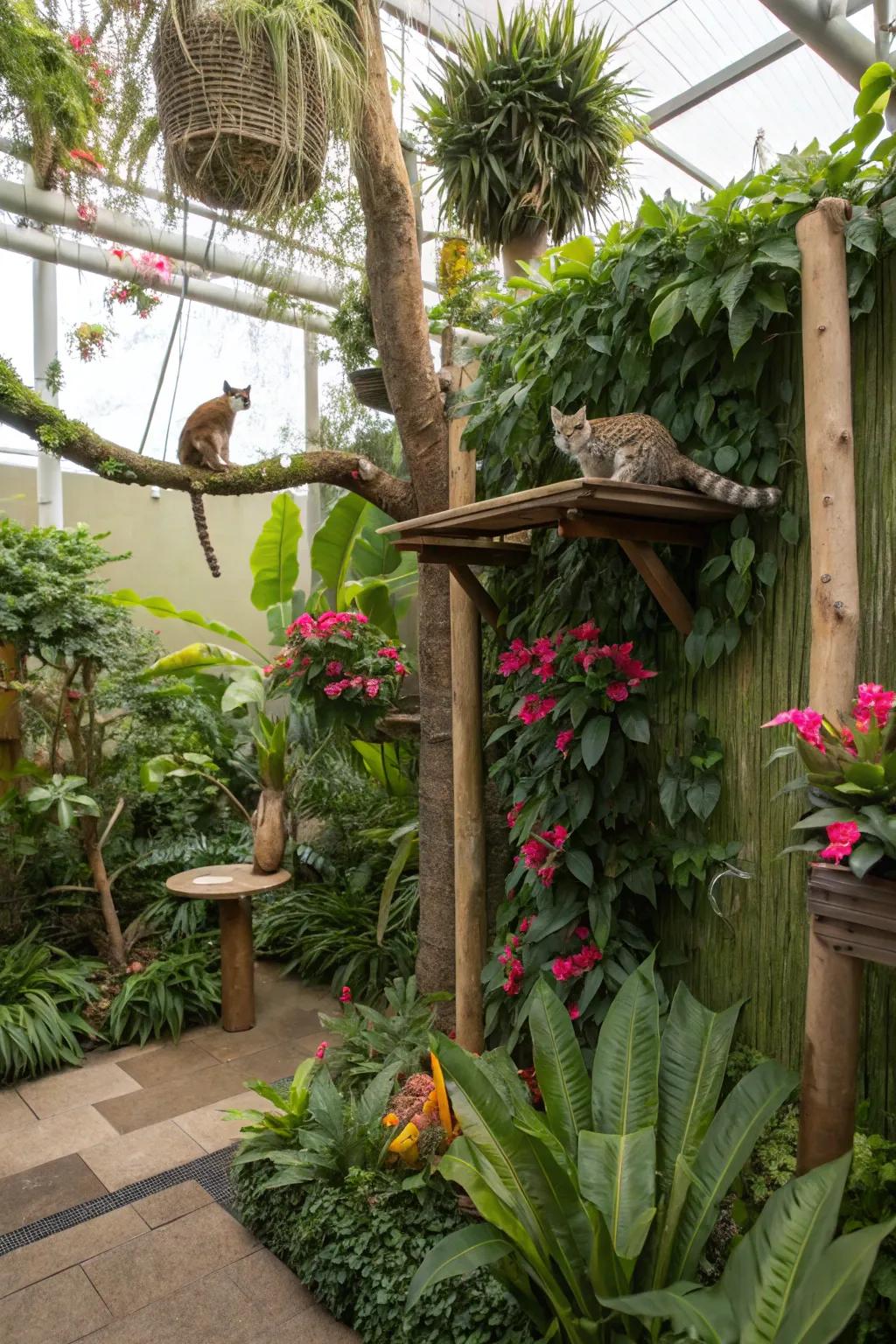 A themed expanse introduces adventure and personalization to your cat area.