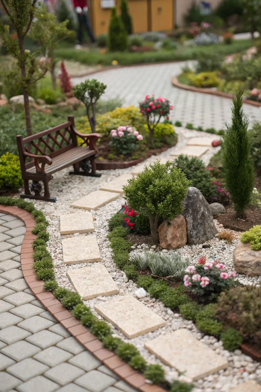 Small gardens offer a whimsical touch to your landscape.