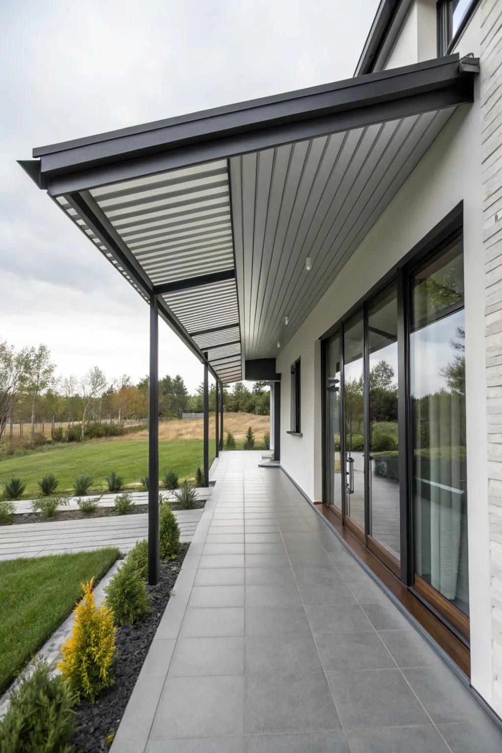 Durable and stylish metal roofing for a modern touch.