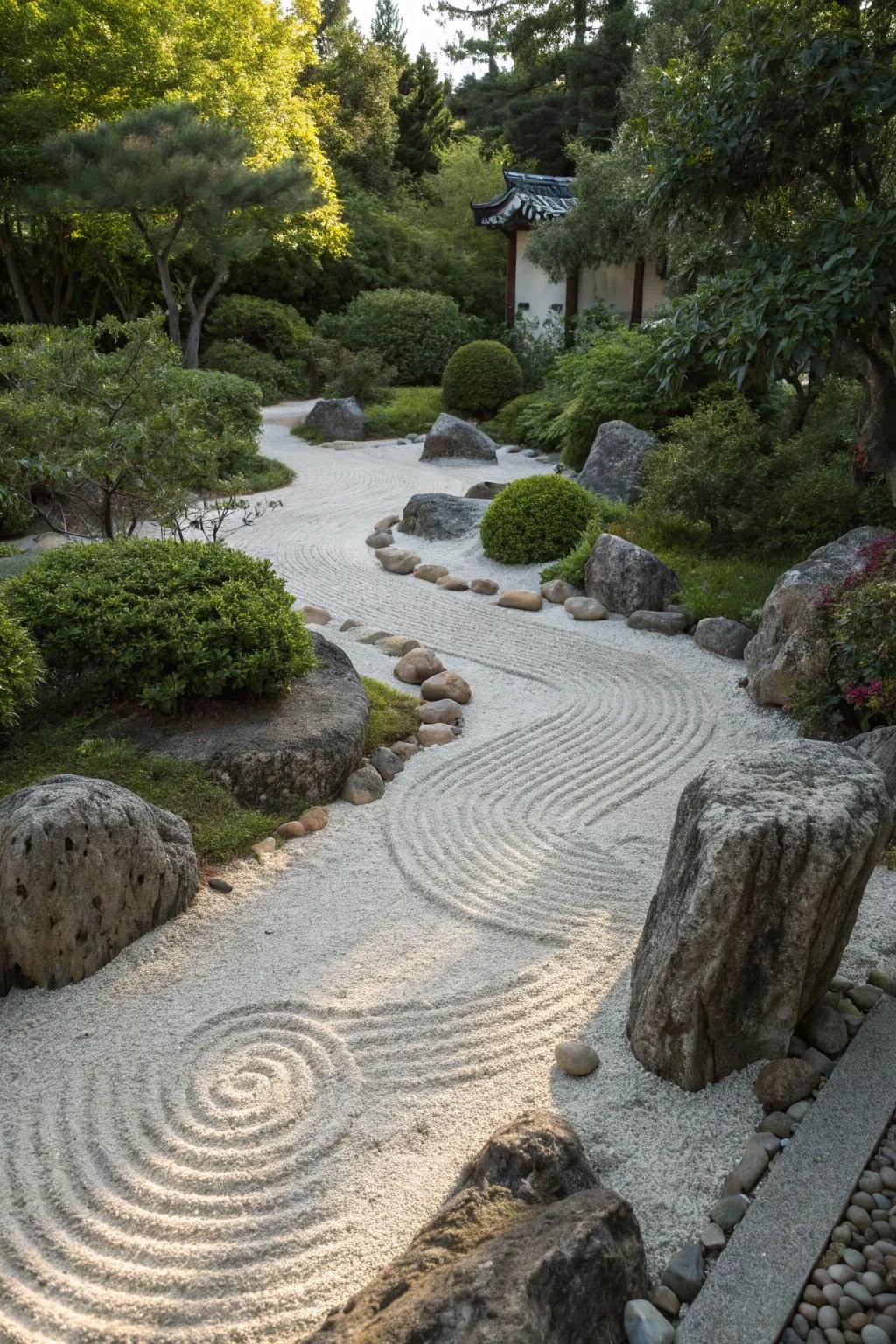 Zen garden walkways offer a peaceful retreat within your outdoor space.