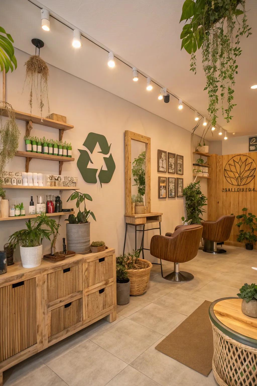 Eco-friendly accents reflecting modern sensibilities.