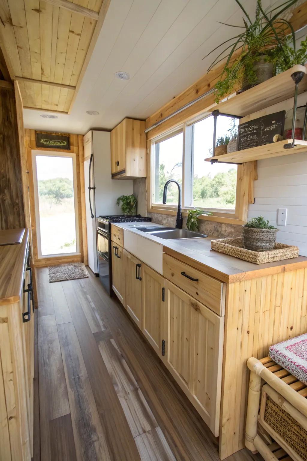 Eco-friendly materials add unique character.