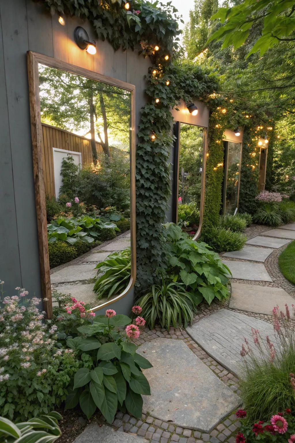 Mirrors create an illusion of space and enhance brightness.