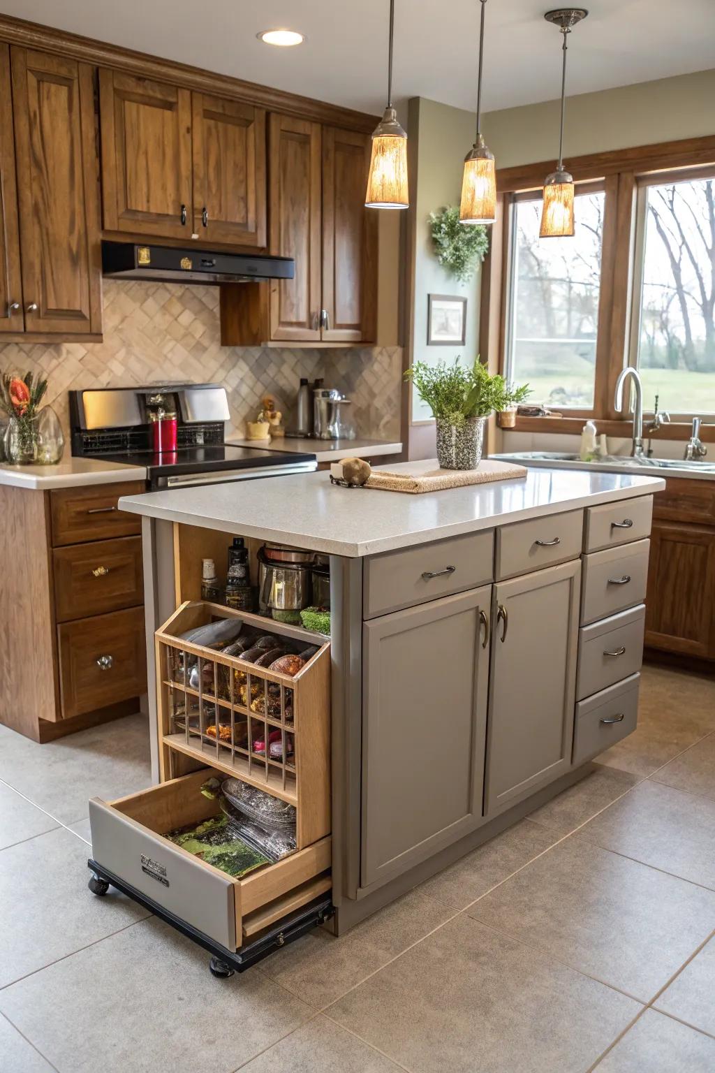 A multifunctional centerpiece catering to diverse cooking demands.