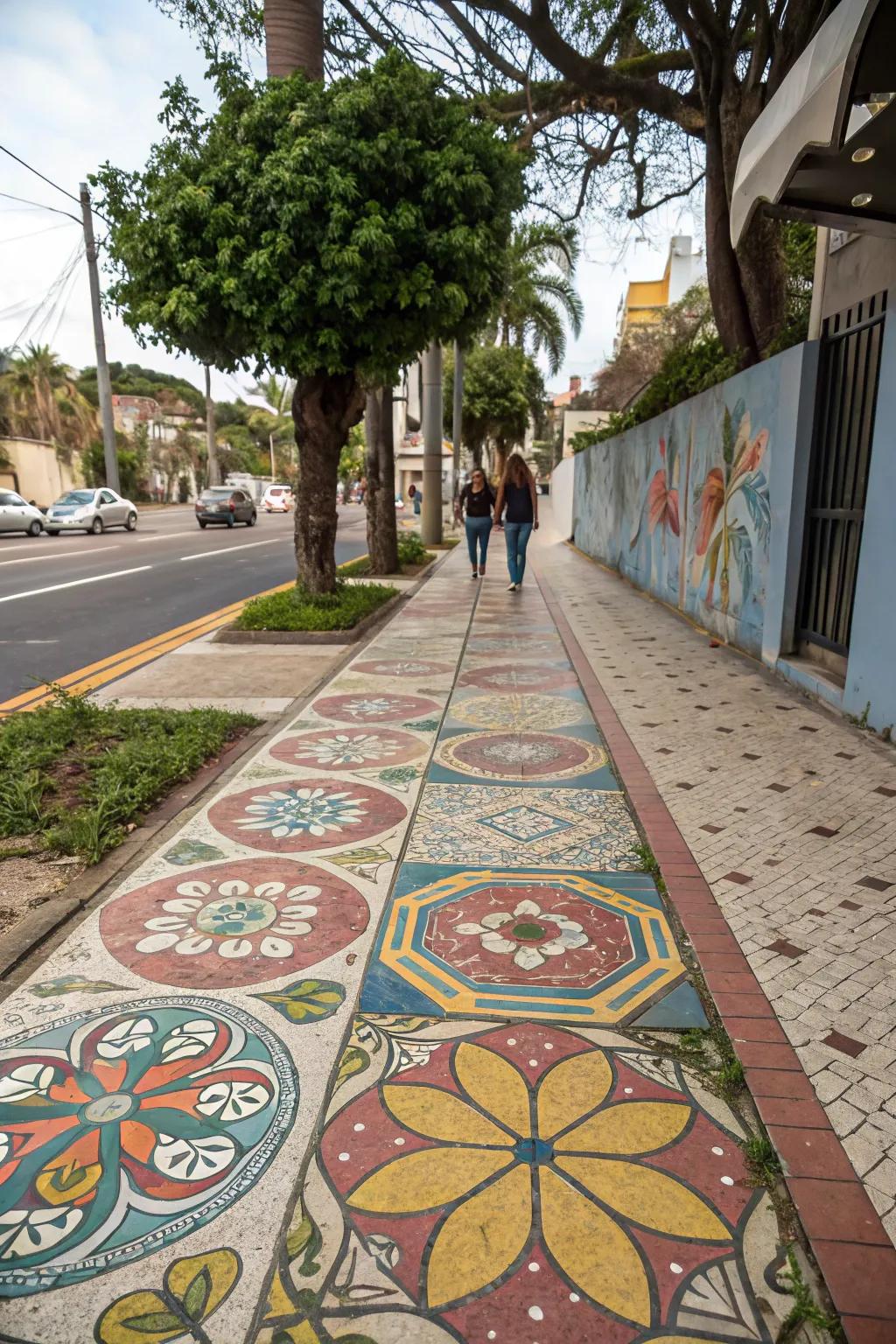 Creative paving designs add a personal and eye-catching touch.