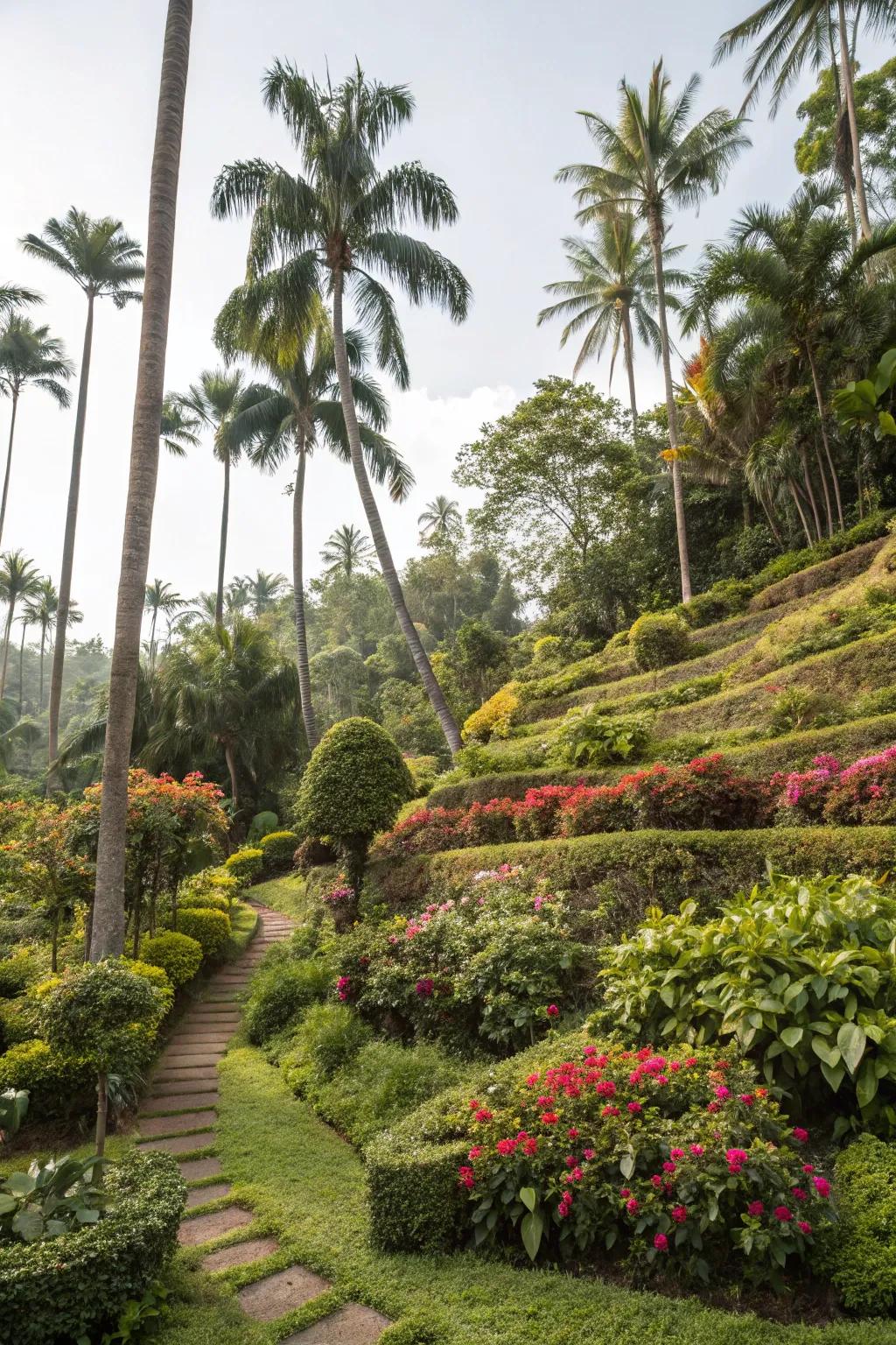 Multi-layered placements birthing depth and opulence in the garden.