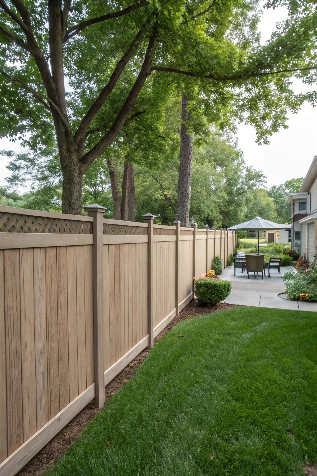 Composite fences deliver versatility and require minimal upkeep.
