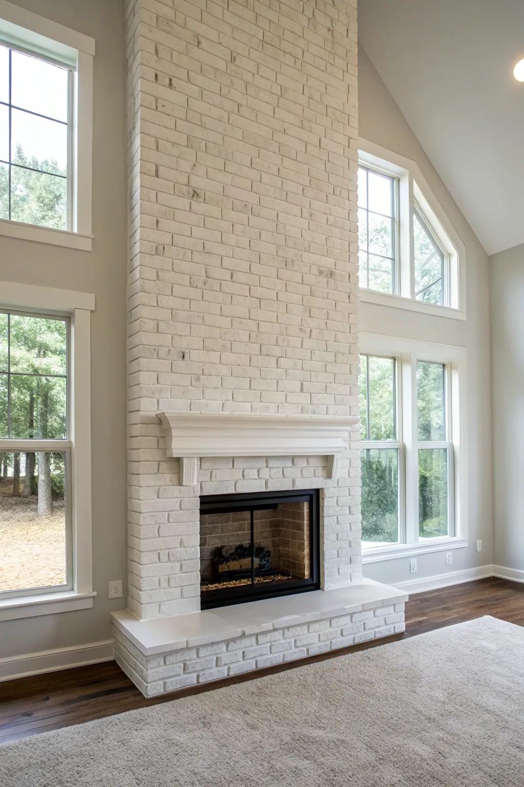 A floor-to-ceiling design adds drama and height to the space.