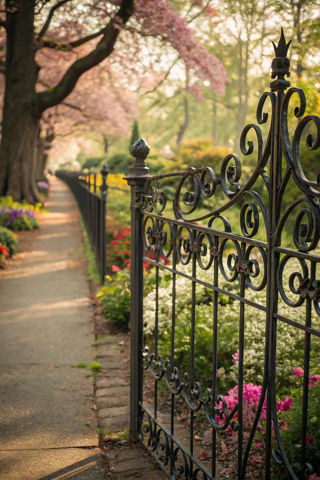 Intricate scrollwork introduces a magical, whimsical touch.