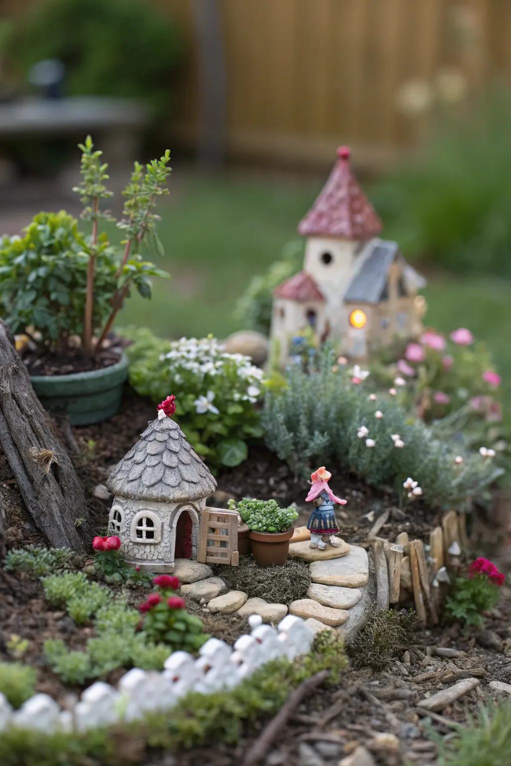 A whimsical pixie garden that enchants the imagination