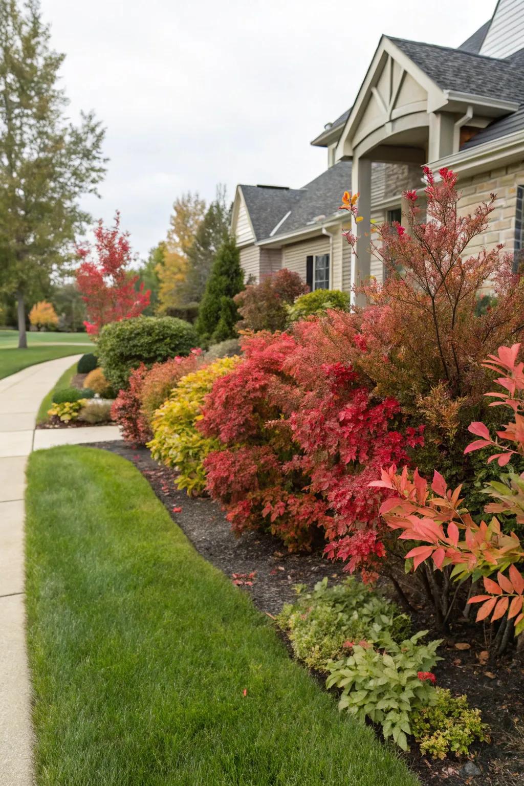 Nandina provides year-round color and interest.