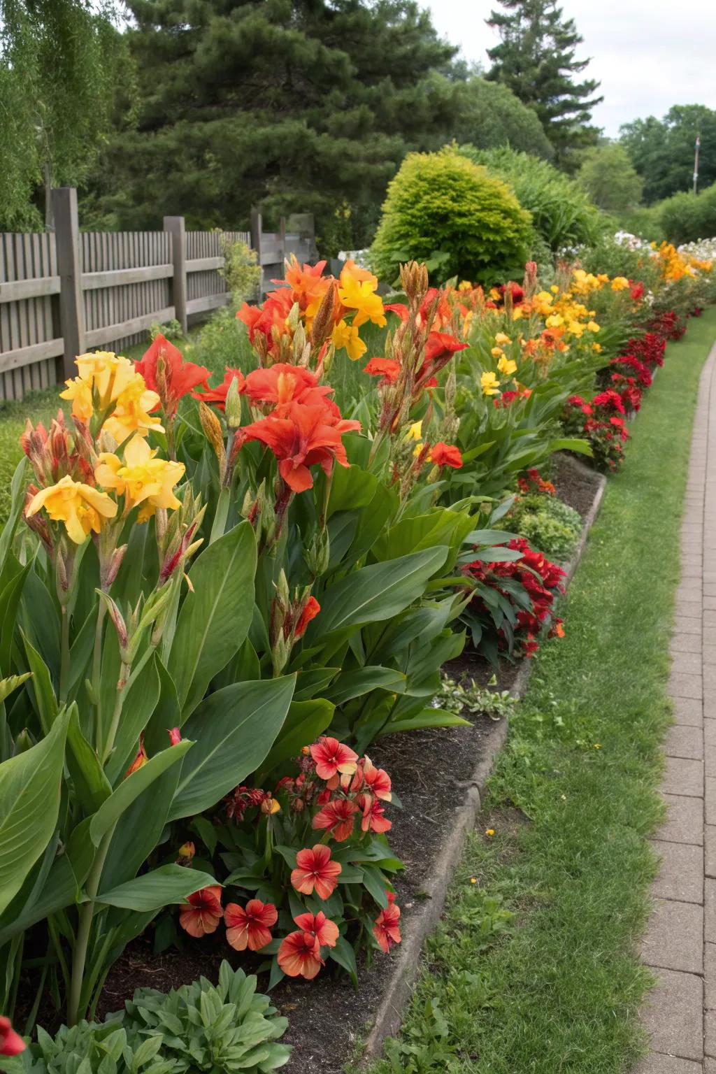 Establish striking garden borders using bloomsticks lilies.