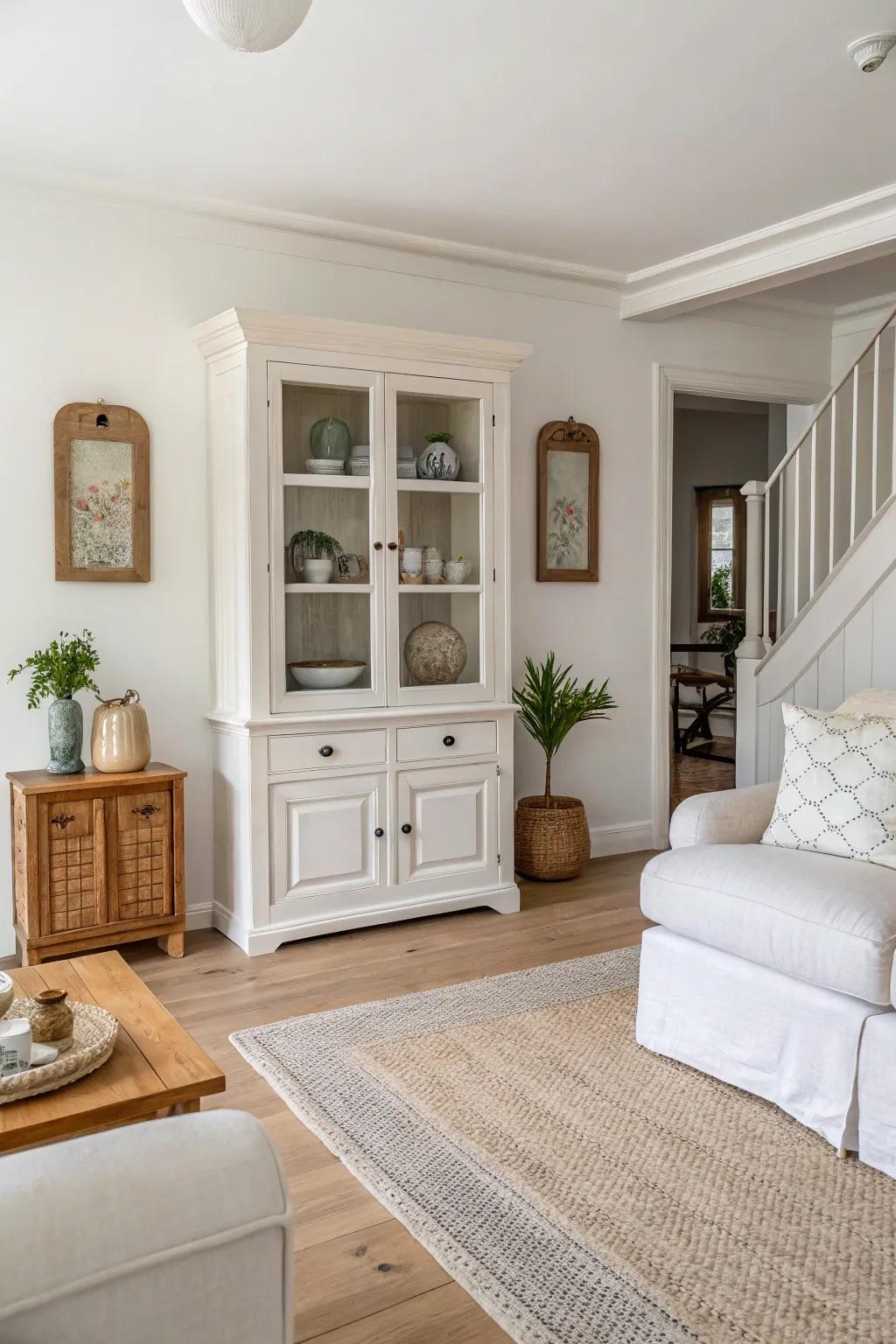 Simple method highlights the hutch's elegance.