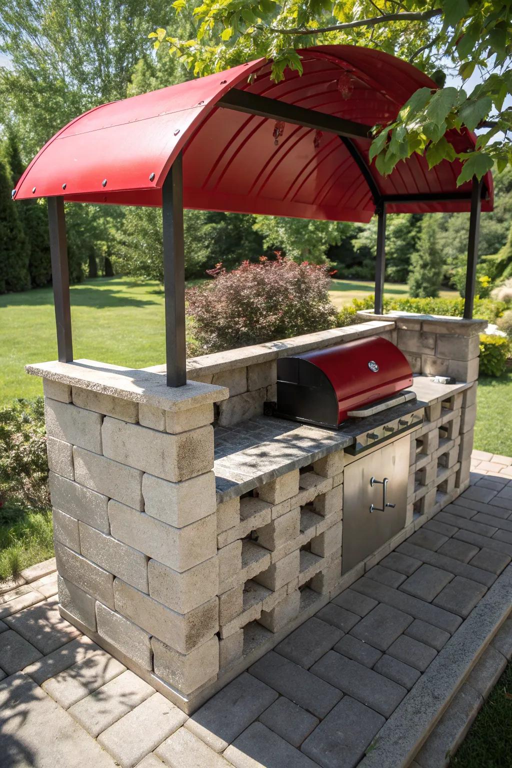 Grill like a king, rain or shine, with this fortress of function.