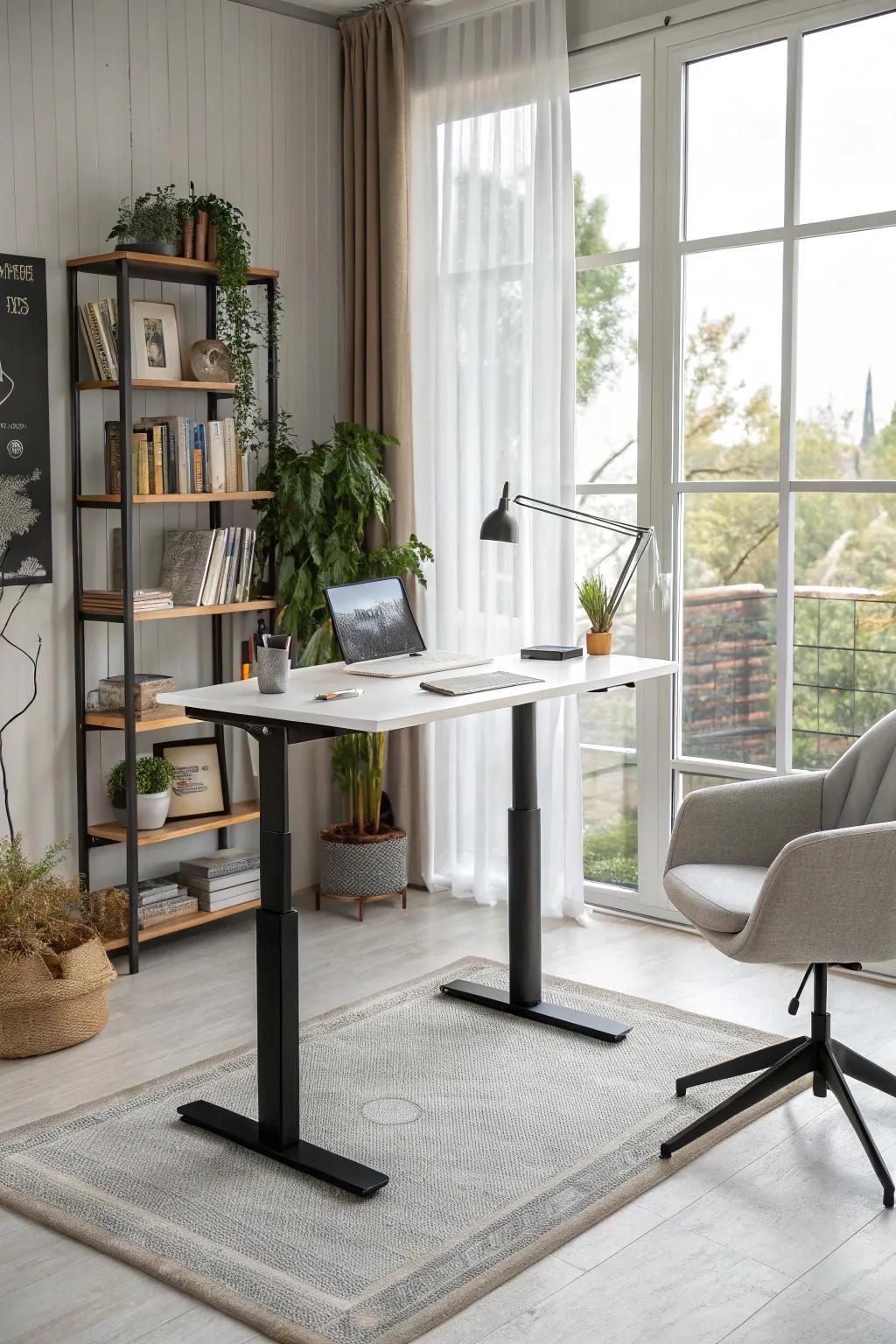 Standing desks are good for both your health and your flexibility.