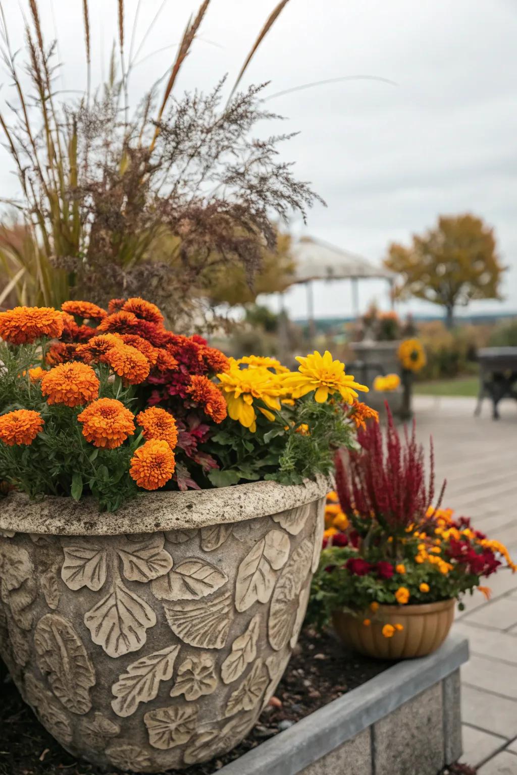 Unique containers make planters stand out.