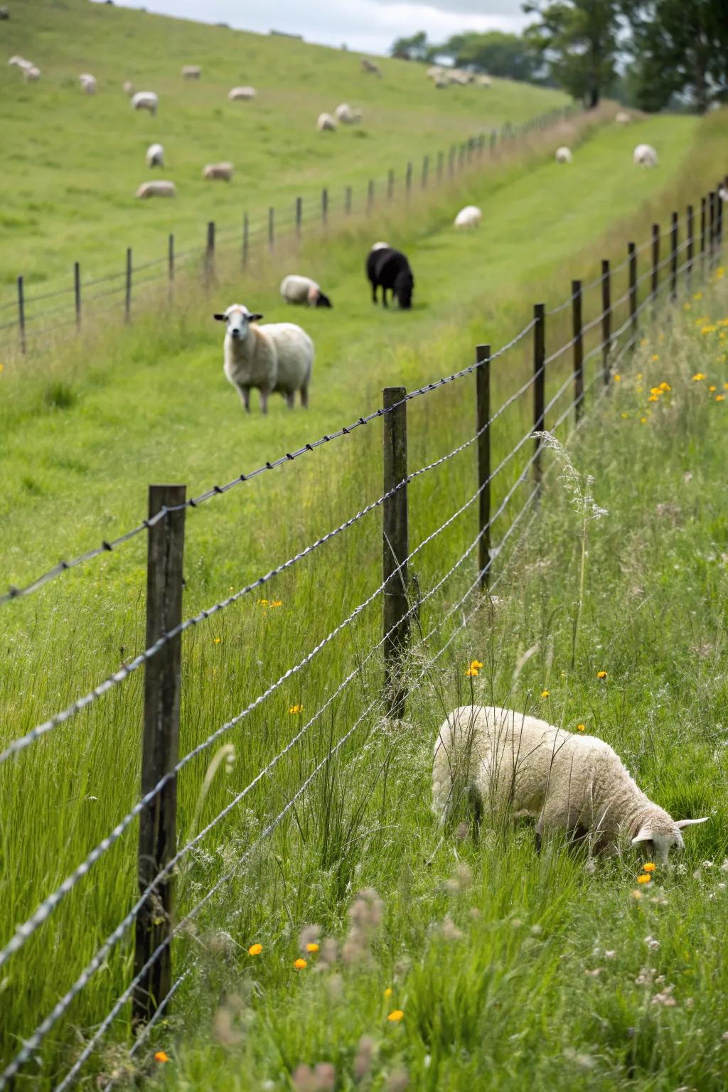 Field barriers offer a versatile solution for mixed livestock.