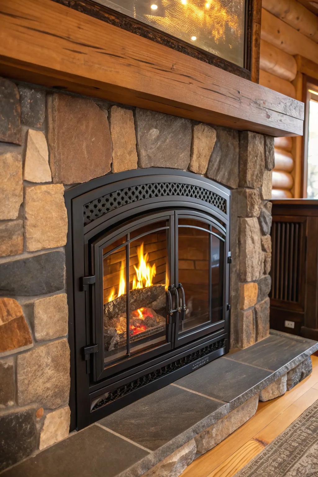 Transform your space with a sleek gas fireplace insert for modern efficiency and timeless warmth.
