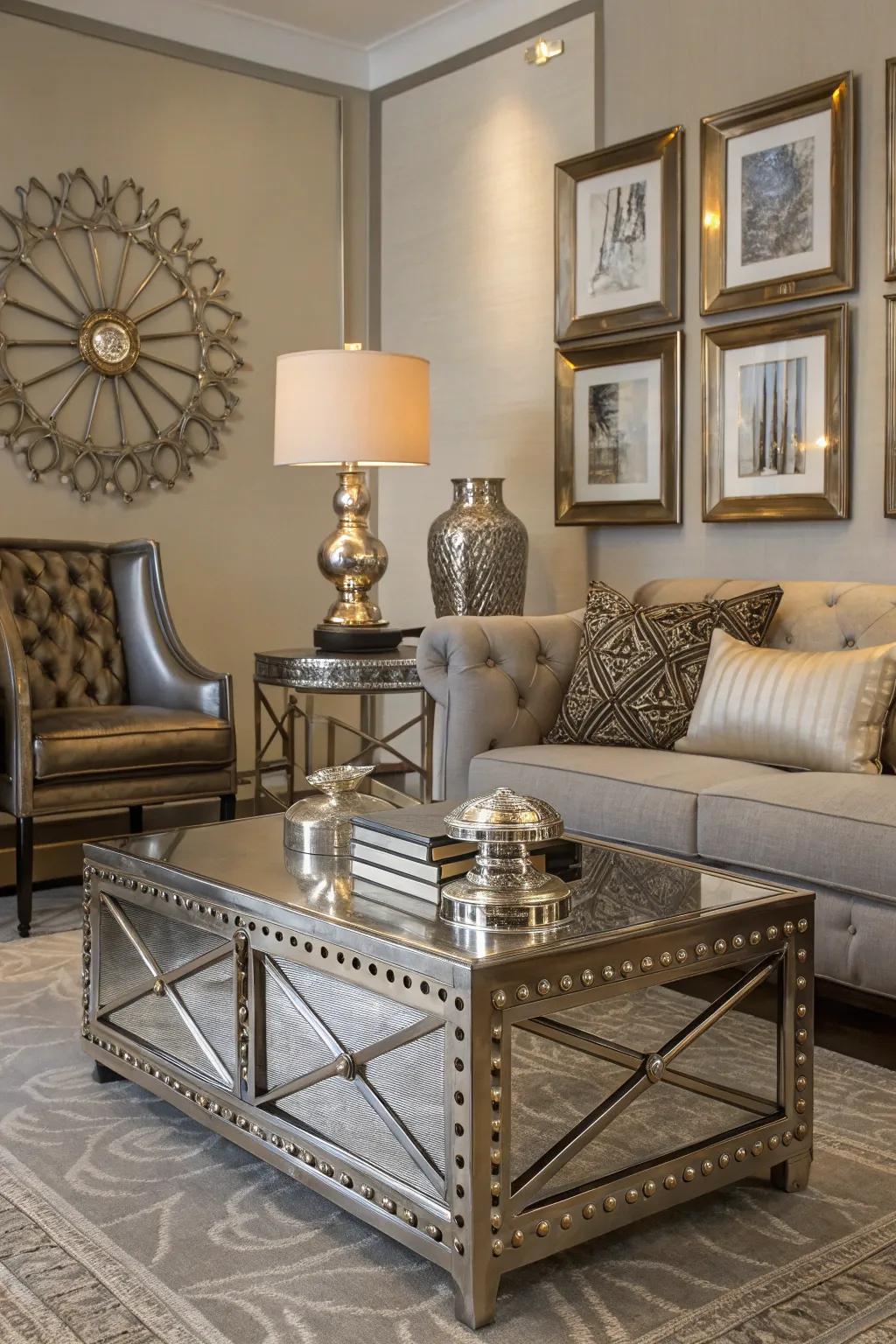 Mixed metal finishes add layers of sophistication and luxury.