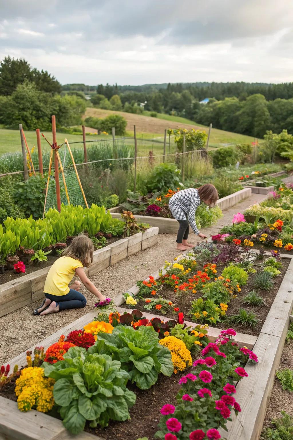 A kid-friendly garden stimulates wonder and learning.