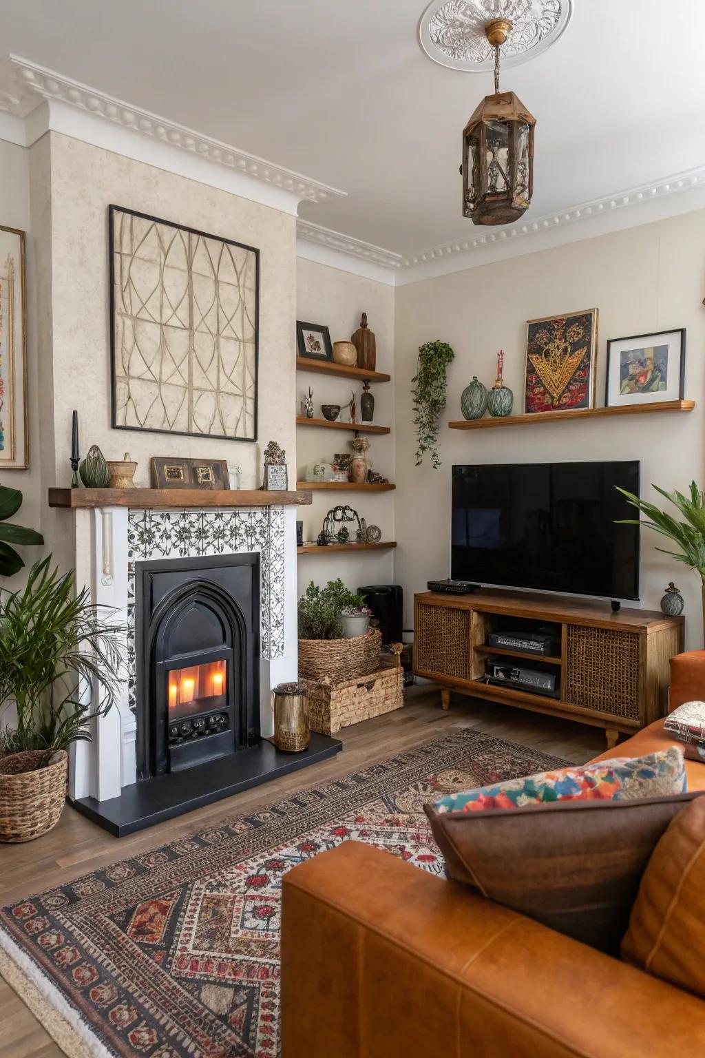 A varied combination of styles reflects individual taste.