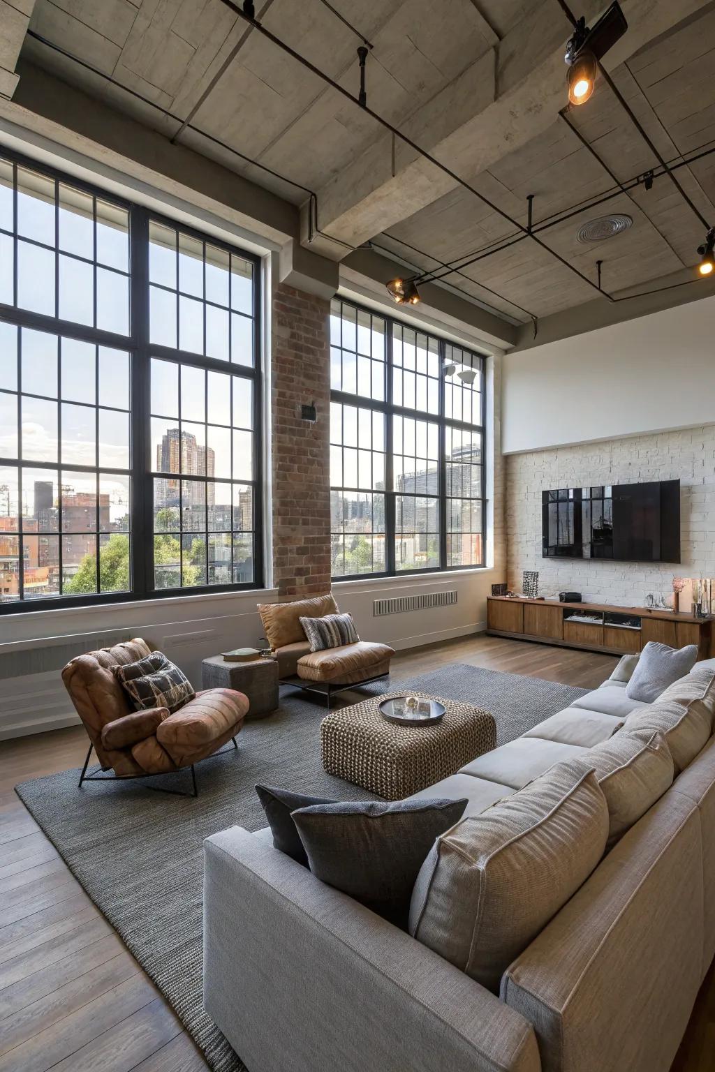 Open layouts offer versatility and functionality in your media room.