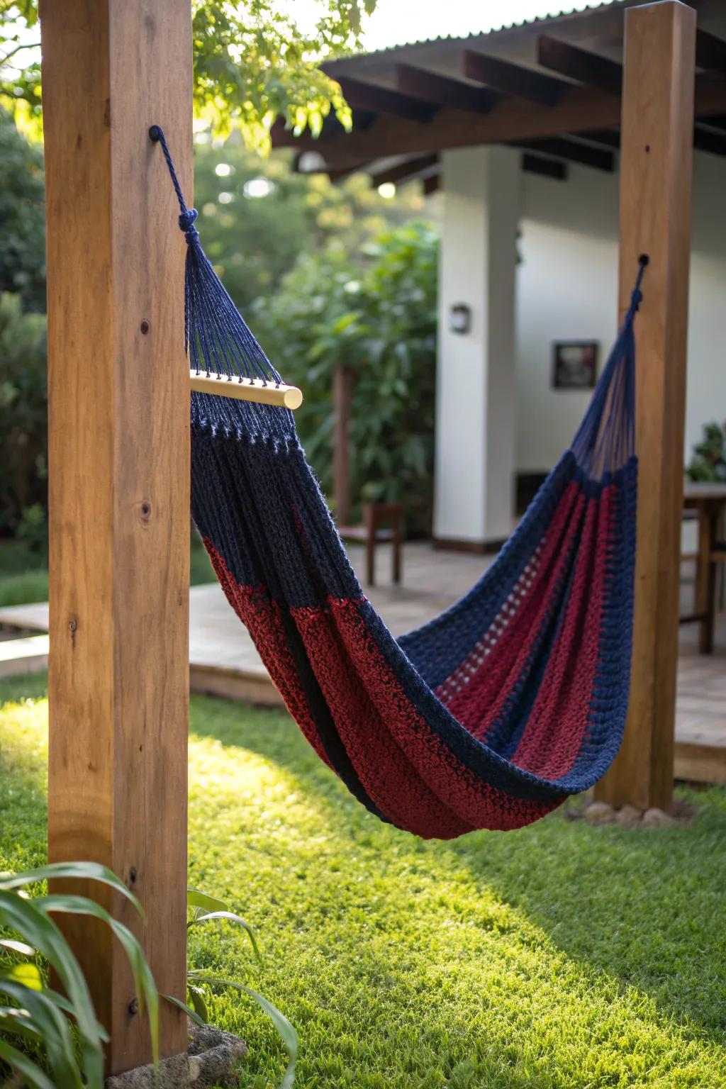 Swing into serenity with your own handcrafted hammock haven.